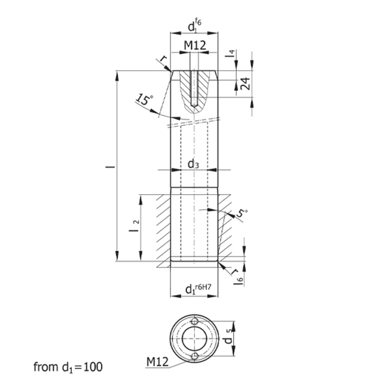 Picture of Guide Pillar For Large Tools D022