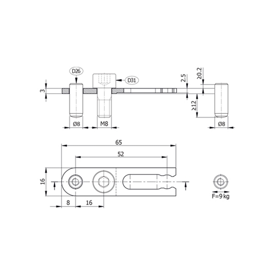 Picture of Modular Retainer(Slide Fixture) D541/8