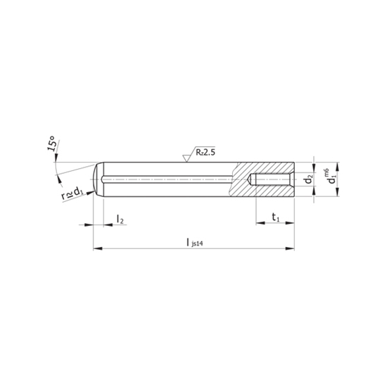 Picture of Dowel Pin with Internal Extracting Thread D26