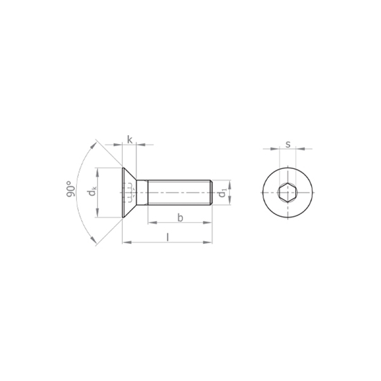 Picture of Countersunk Socket Head Screw