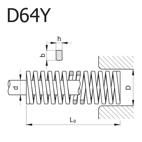 Picture of Yellow Spring D64Y