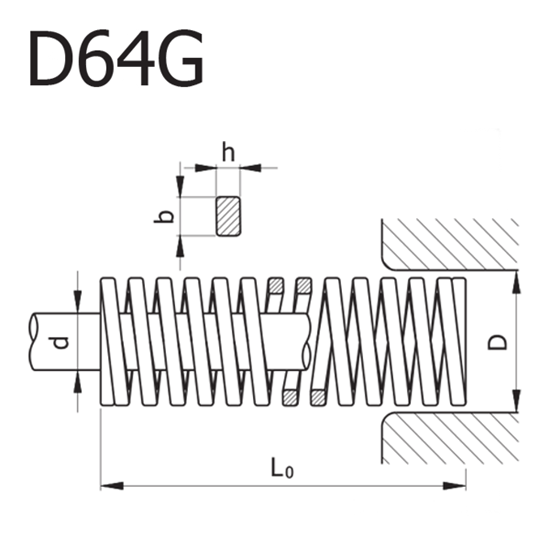 تصویر فنر سبز D64G