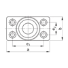 Picture of Guide Bush Flange D130