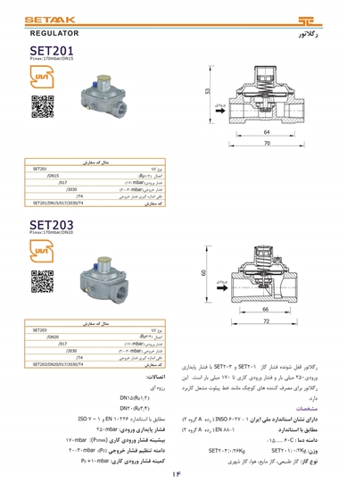 Picture of Gas Pressure Regulator | SET201